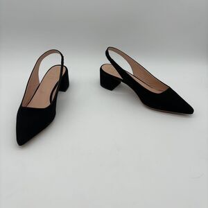 EMERSON FRY NEW EMERSON FRY women's lou walking slingback pump in black suede